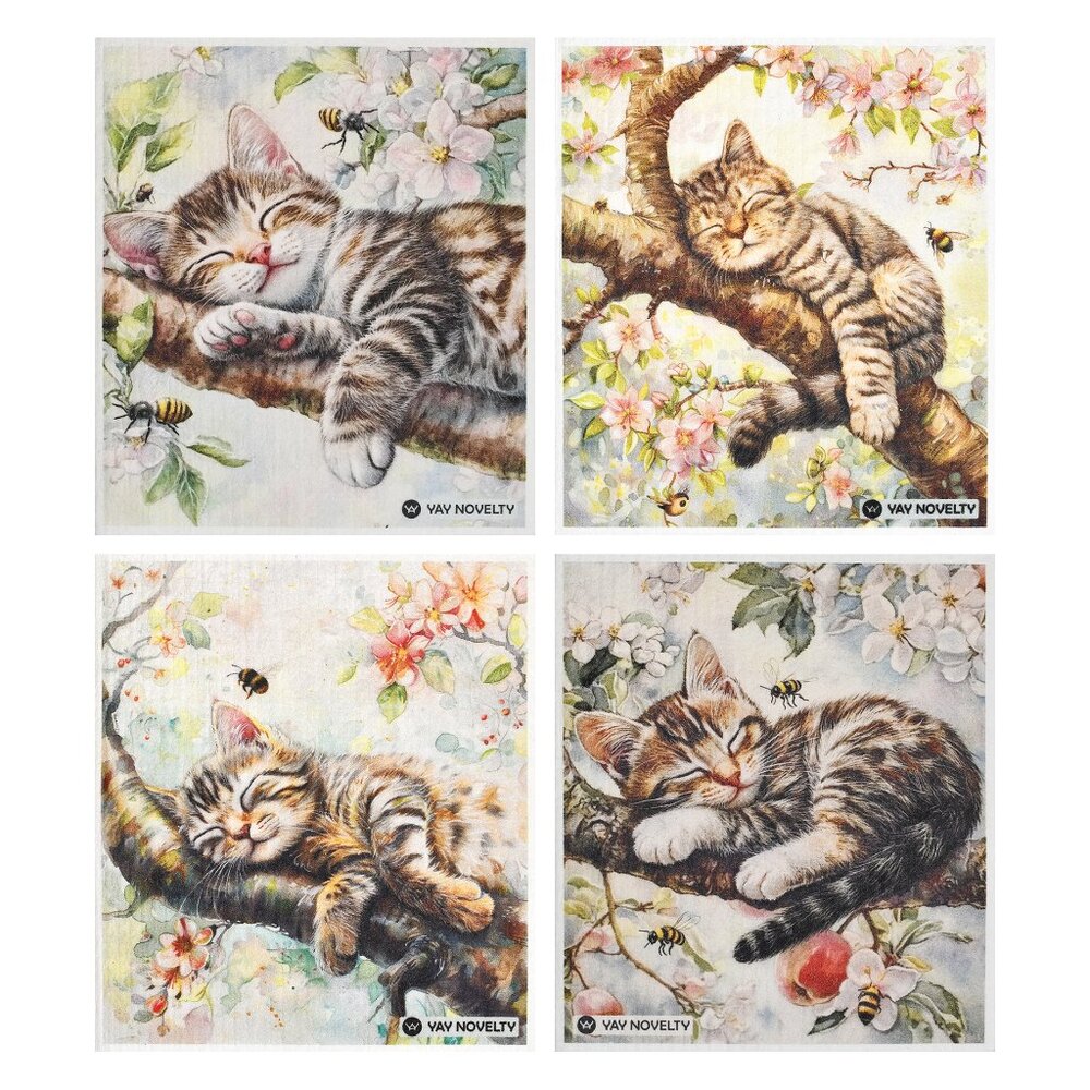 12-PK Eco-Friendly Swedish Dishcloths For Kitchen - Paper Towel Alternative